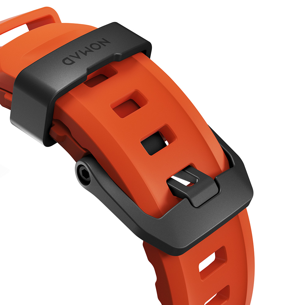 Pasek Nomad Rocky Point Band do Apple Watch 49/46/45/44 mm, pomarańczowo-czarny